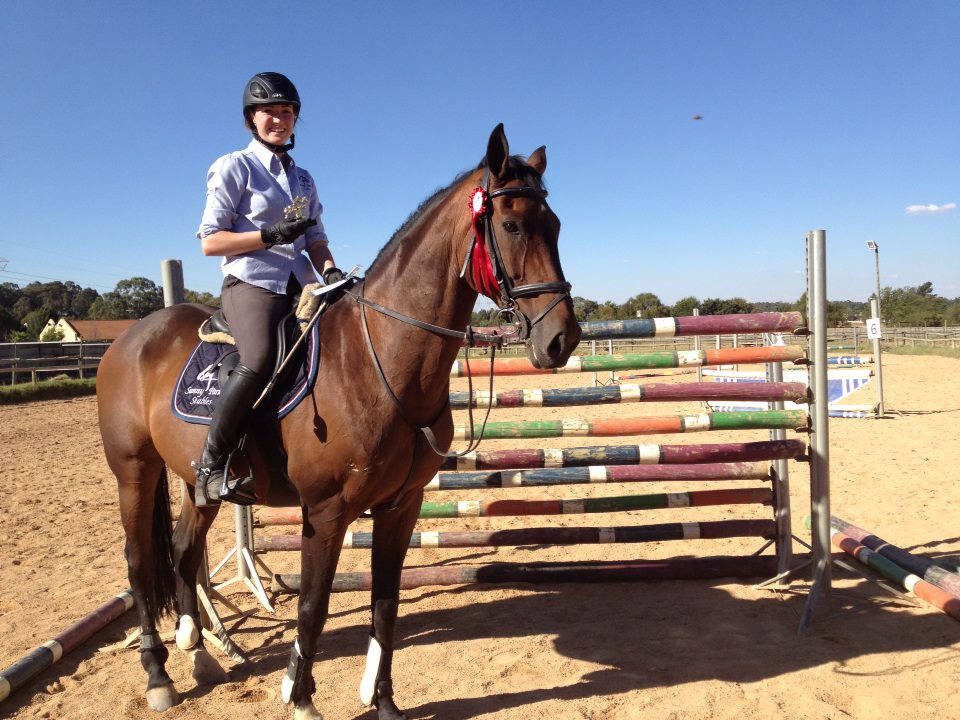 Michelle & Tempest won the power jump at our last show.